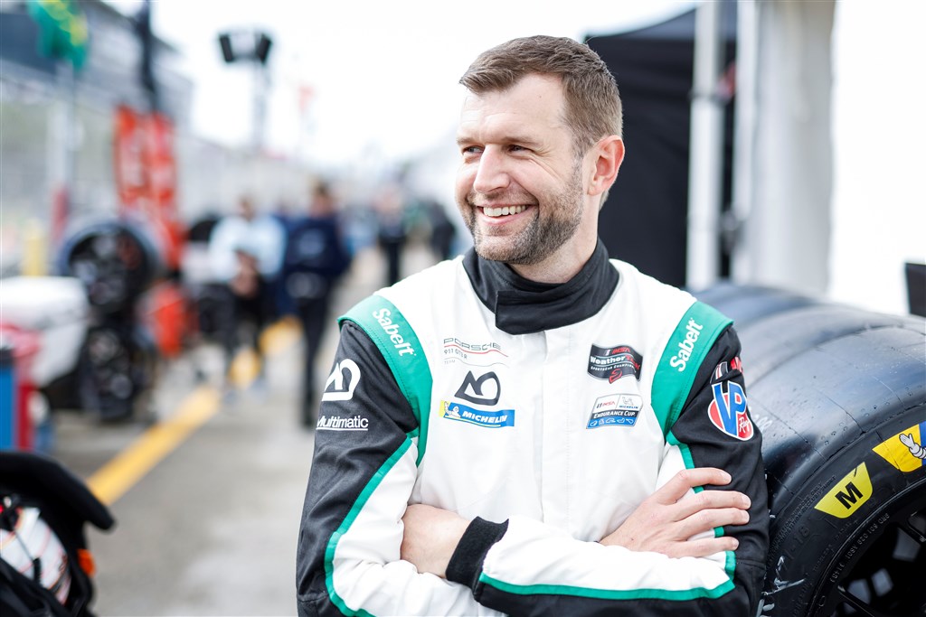 Michael Christensen starter fra Pole Position ved 24 timer på Daytona i T-Rex Porsche
(Foto: Jan Kaiser)